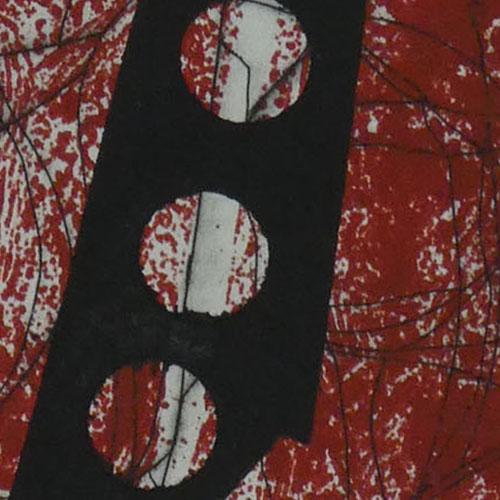rote Struktur Nr 3, Radierung XX x XX cm, 2018